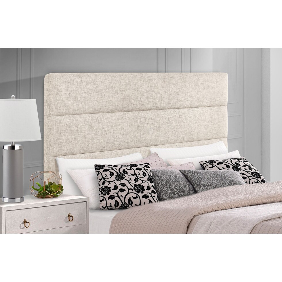 wren light brown full queen headboard   
