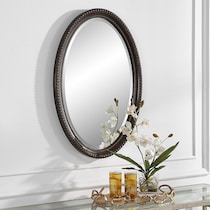 wulfstan dark brown mirror   