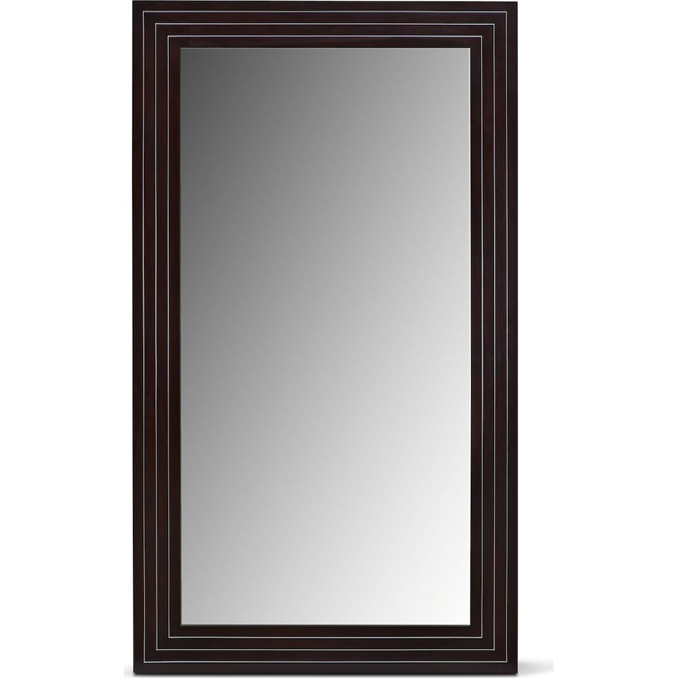 wyatt black floor mirror   