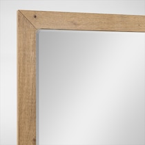 wyatt light brown dresser and mirror   