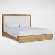 wyatt light brown king bed   