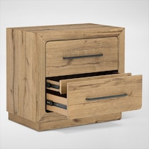 wyatt light brown nightstand   