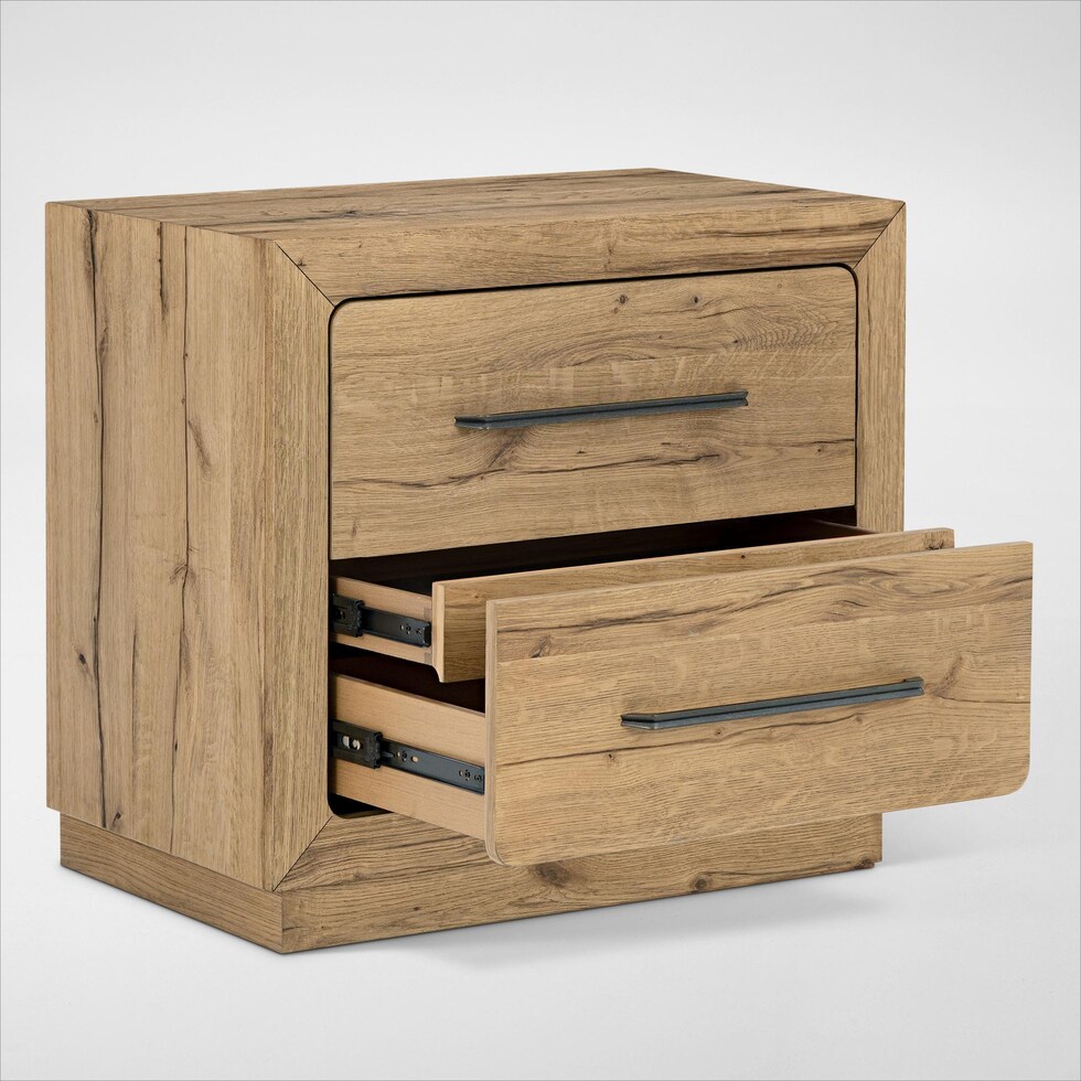 wyatt light brown nightstand   