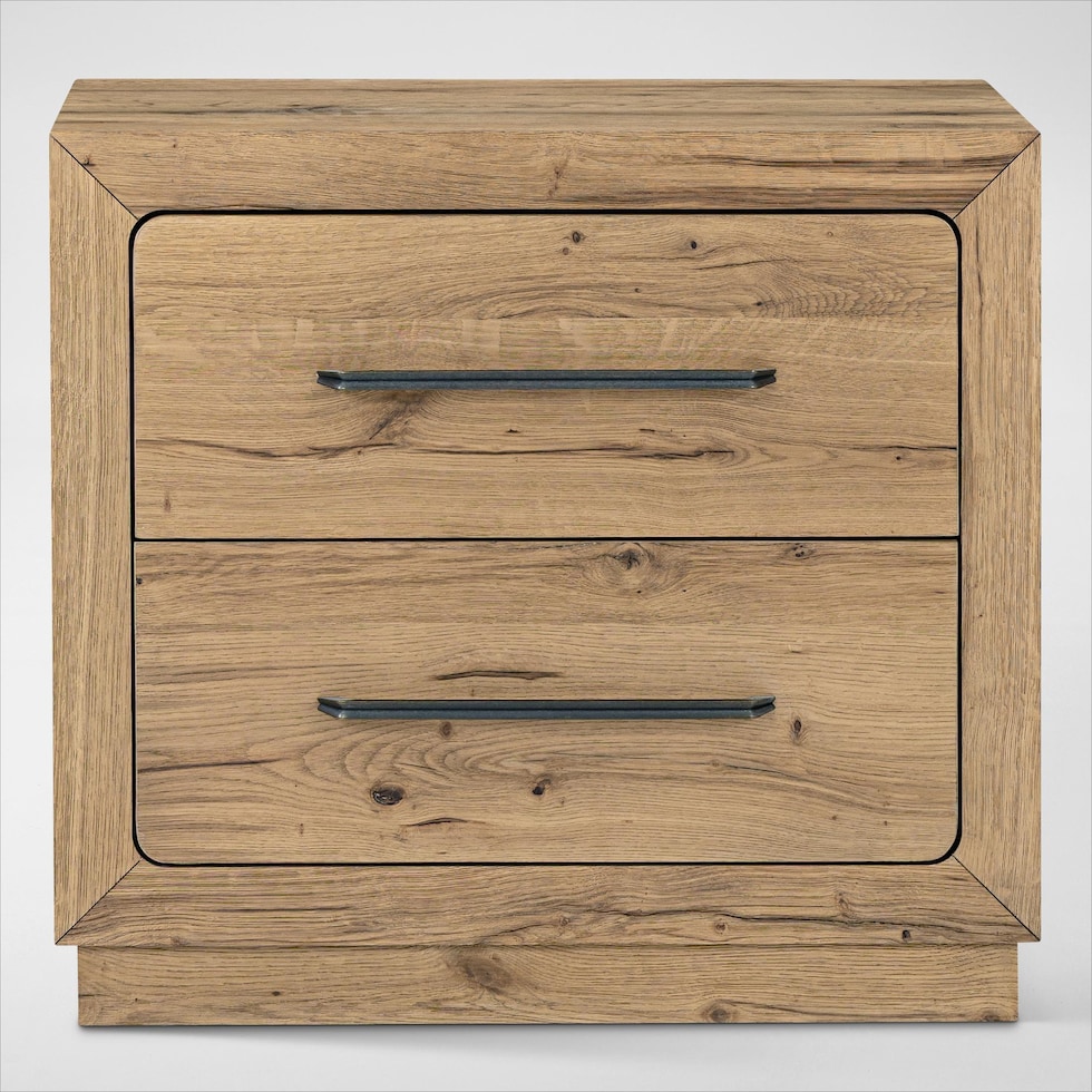 wyatt light brown nightstand   