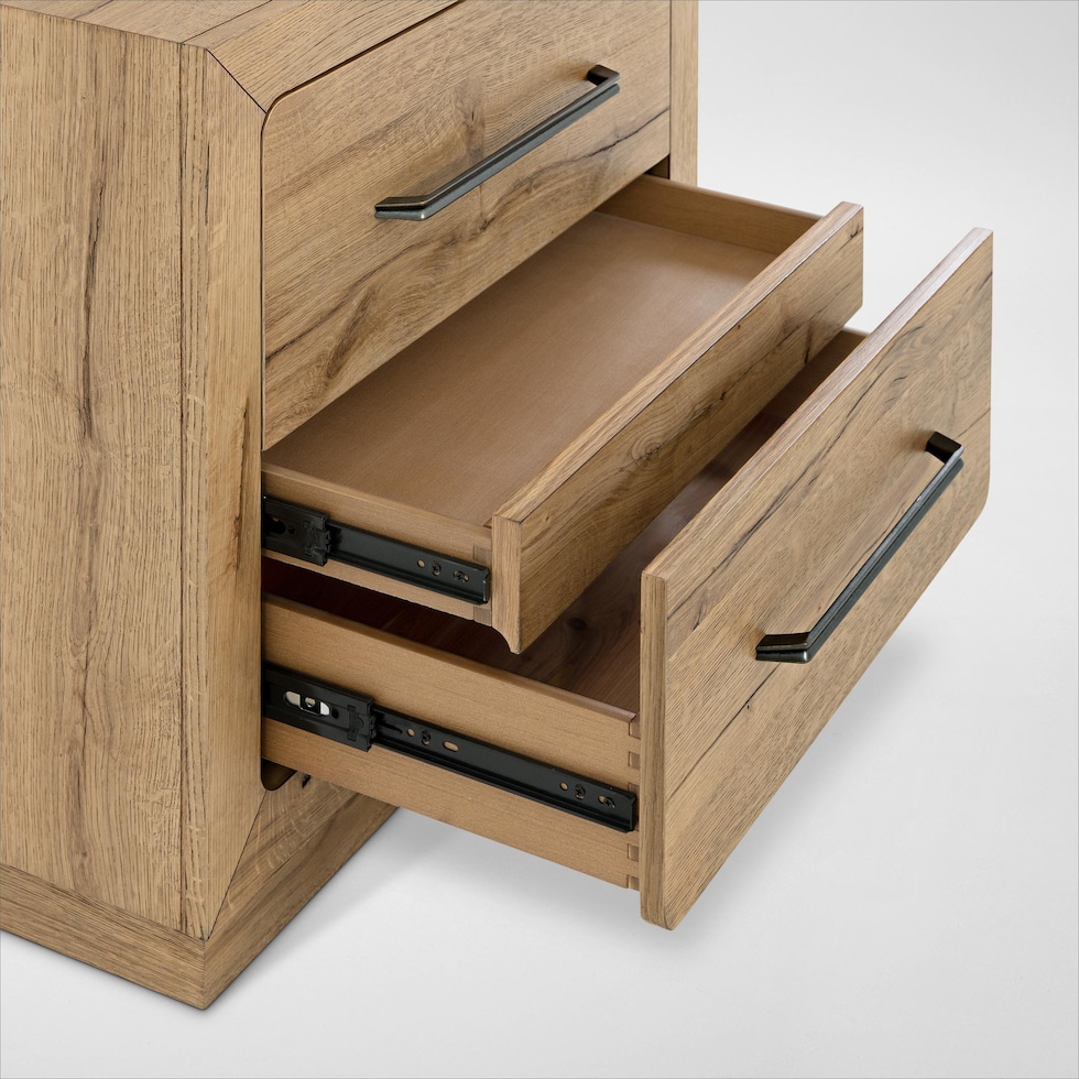 wyatt light brown nightstand   