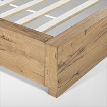 wyatt light brown queen bed   