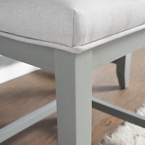 wyeth gray vanity stool   