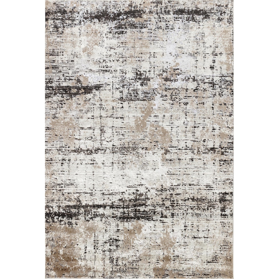 wyller cream dark brown area rug  x    