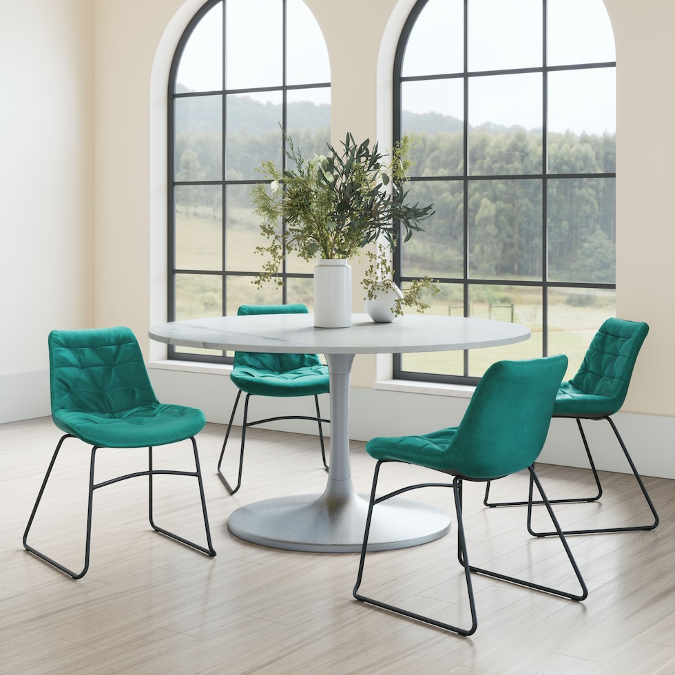 wynter green dining chair   