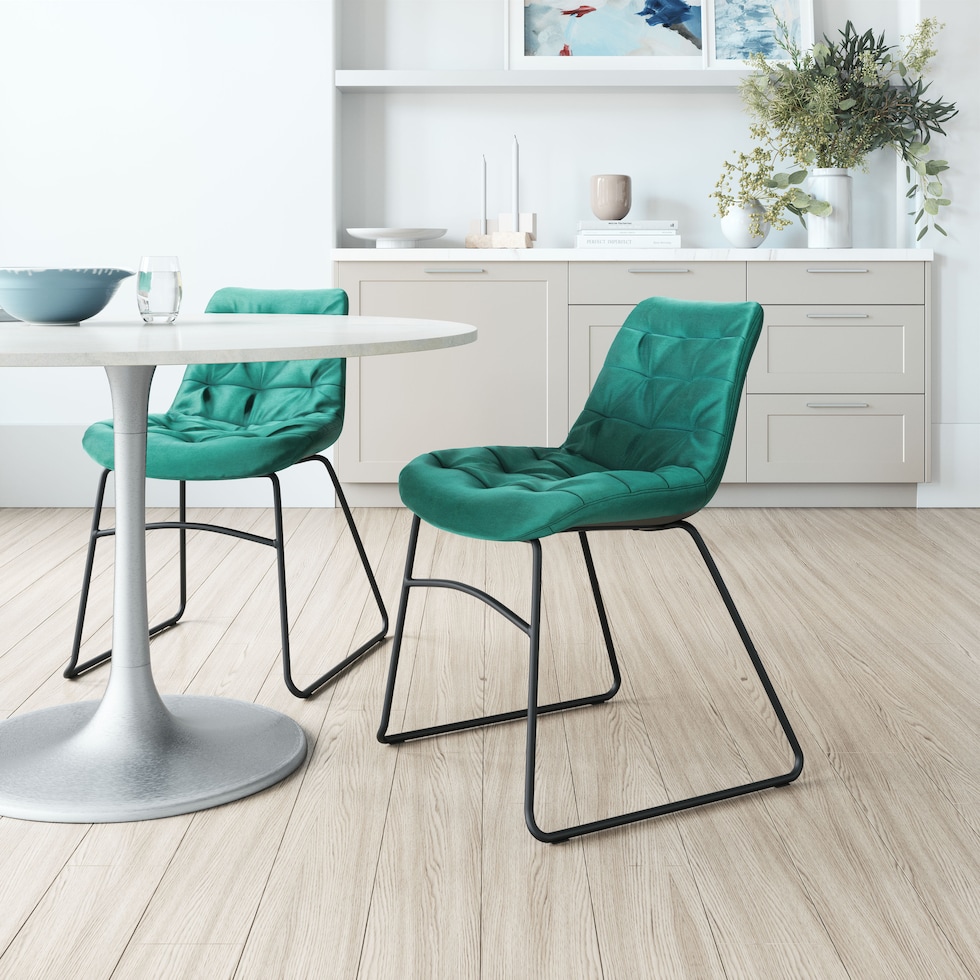 wynter green dining chair   