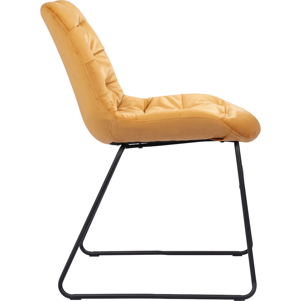 wynter yellow dining chair   