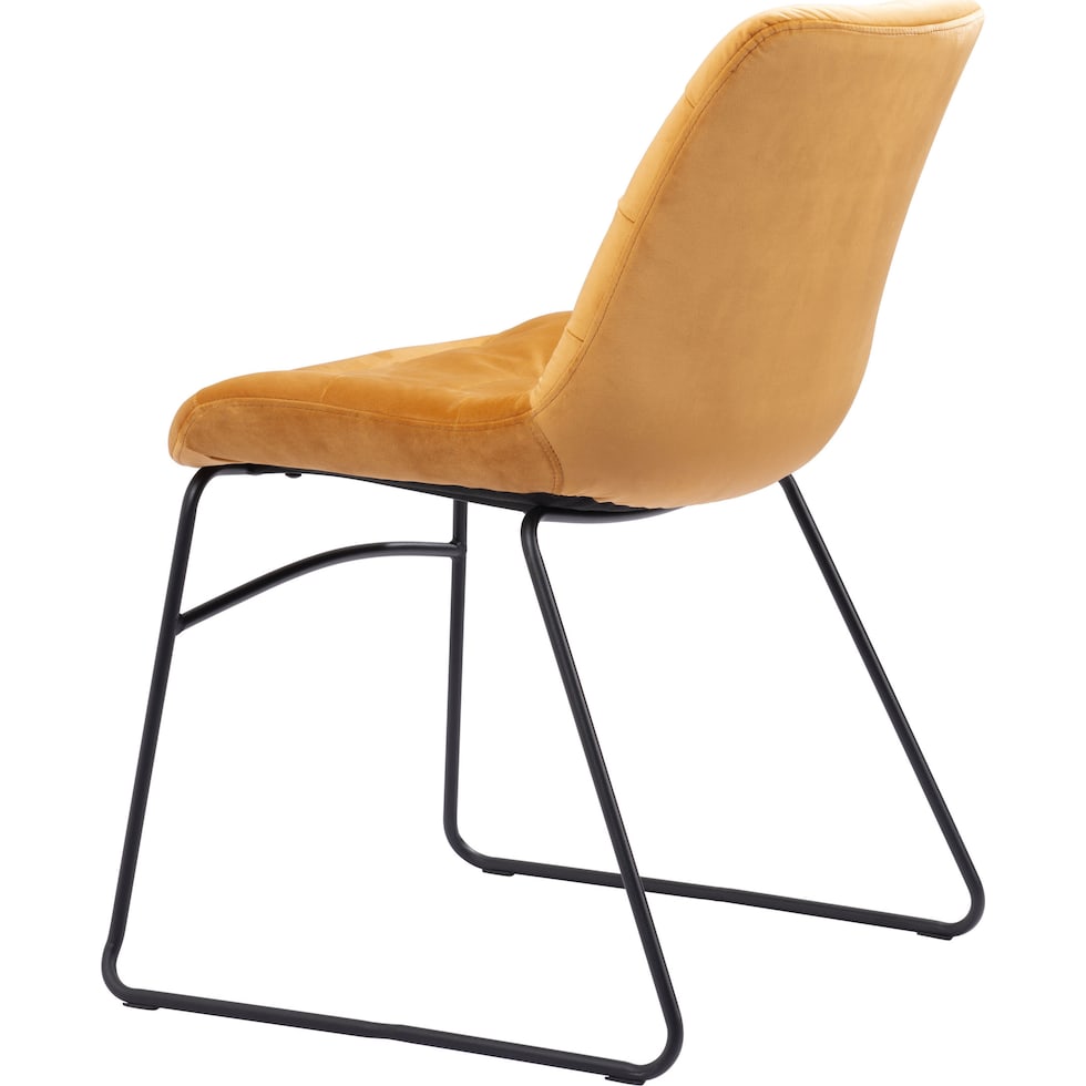 wynter yellow dining chair   