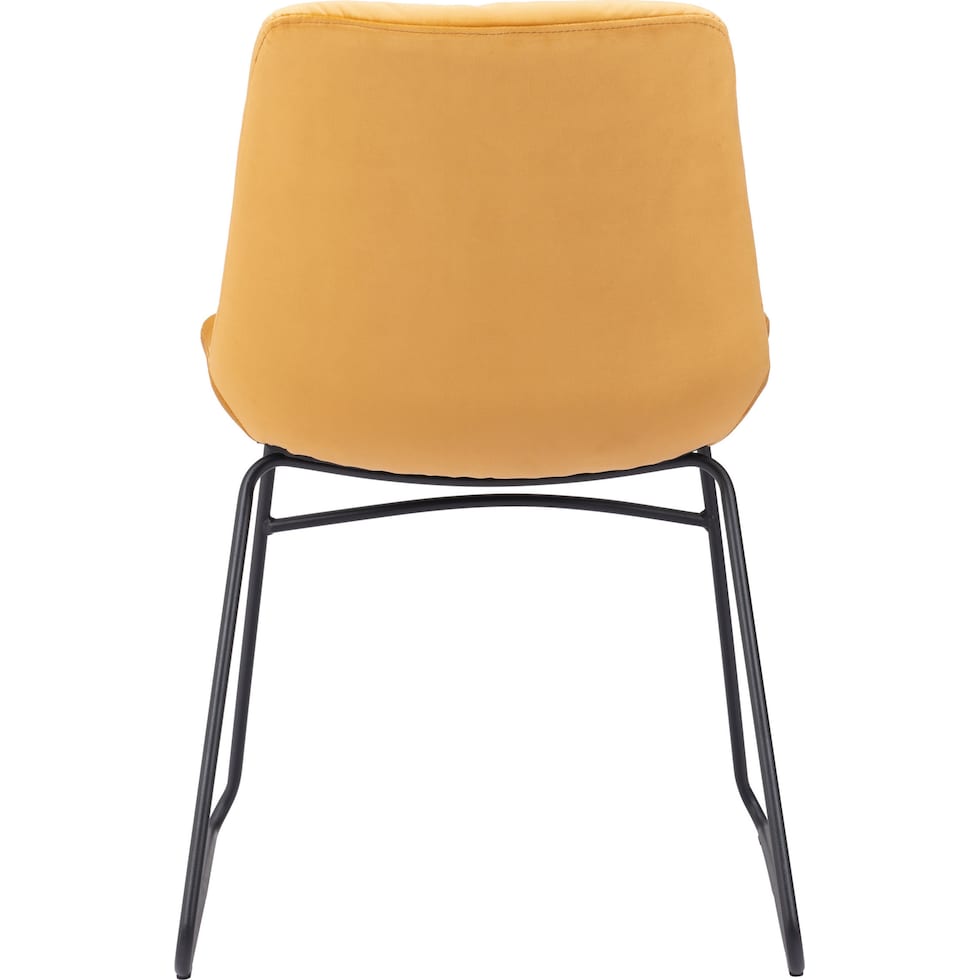 wynter yellow dining chair   