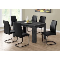 xander black dining table   