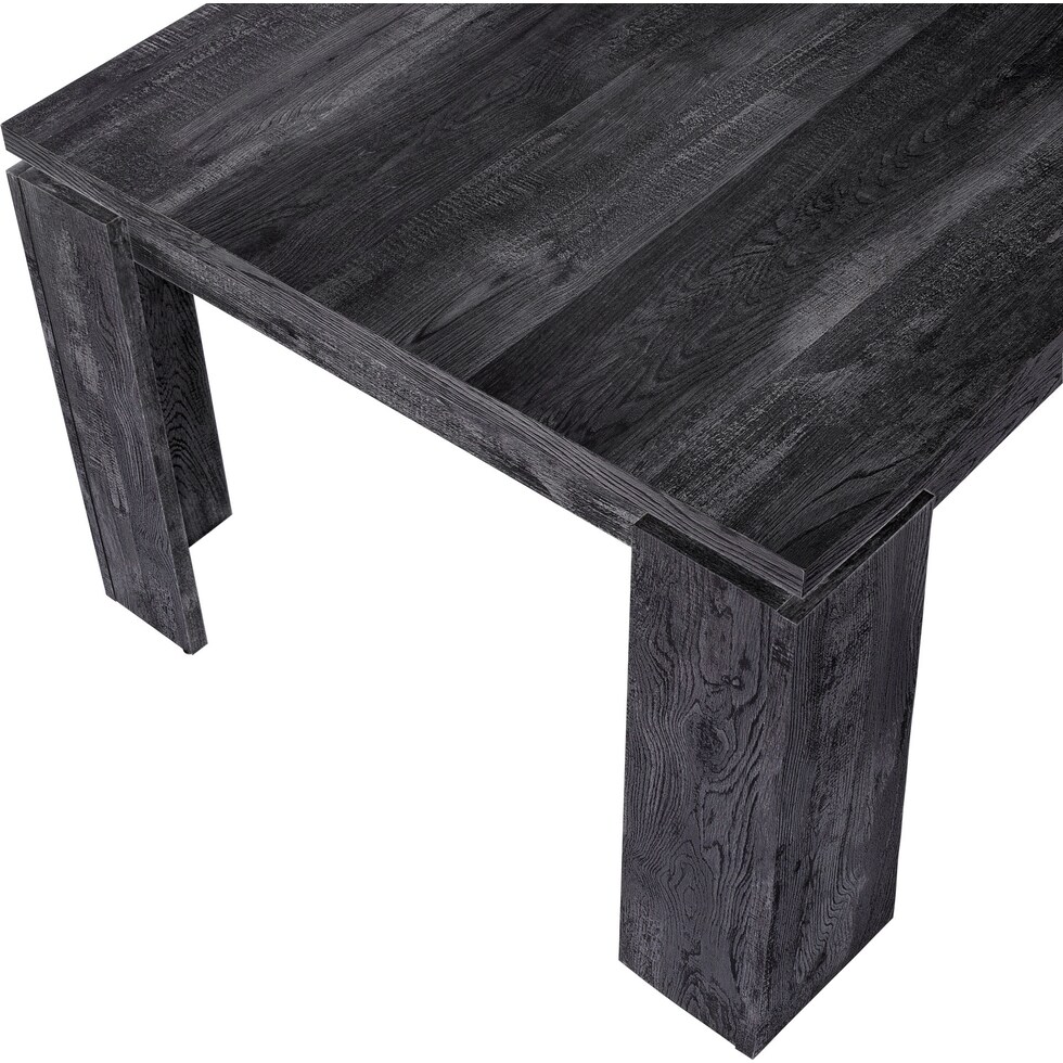 xander black dining table   