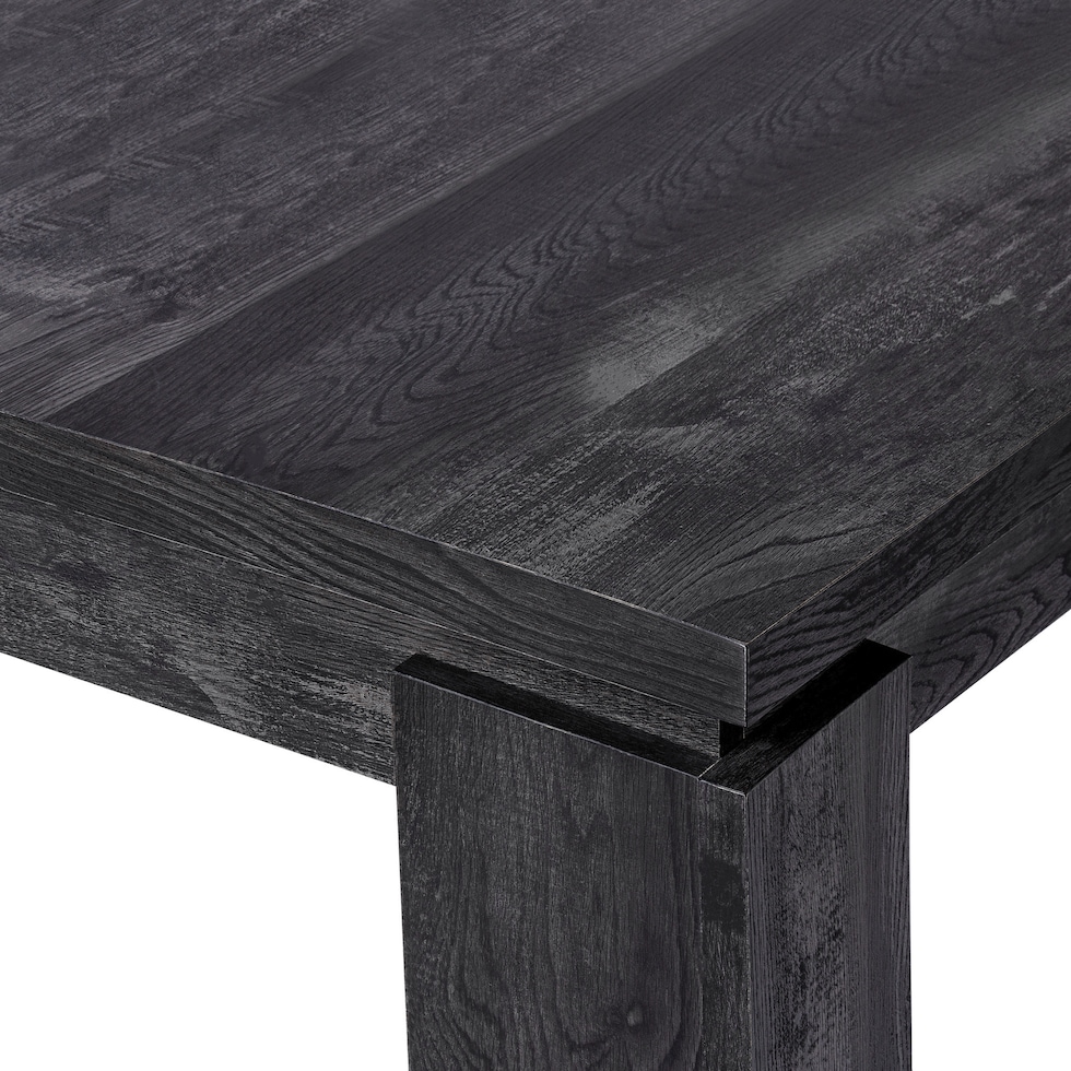 xander black dining table   