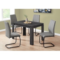 xander black dining table   