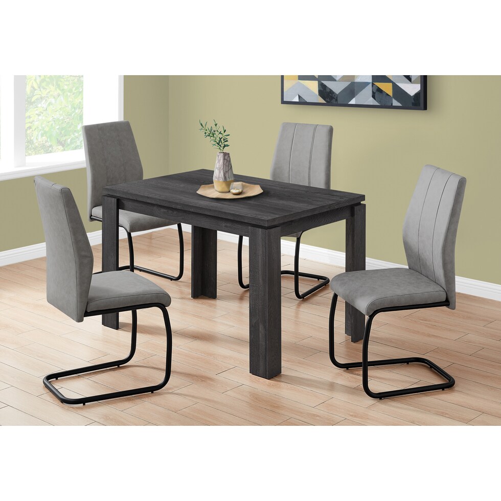 xander black dining table   