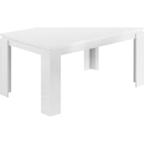 xander white dining table   