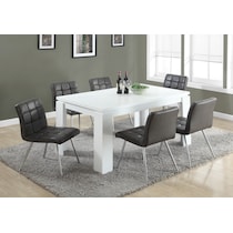 xander white dining table   