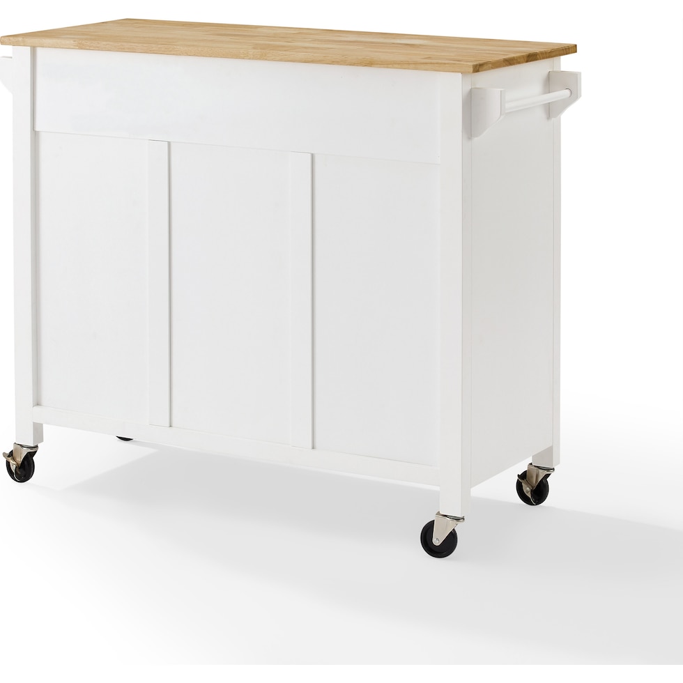 xavi white natural kitchen island   