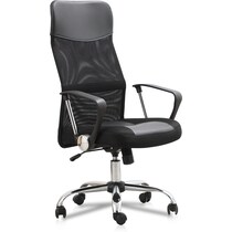 xyon black desk chair   