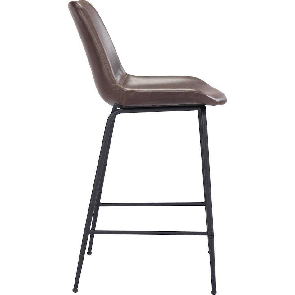 xyon dark brown bar stool   