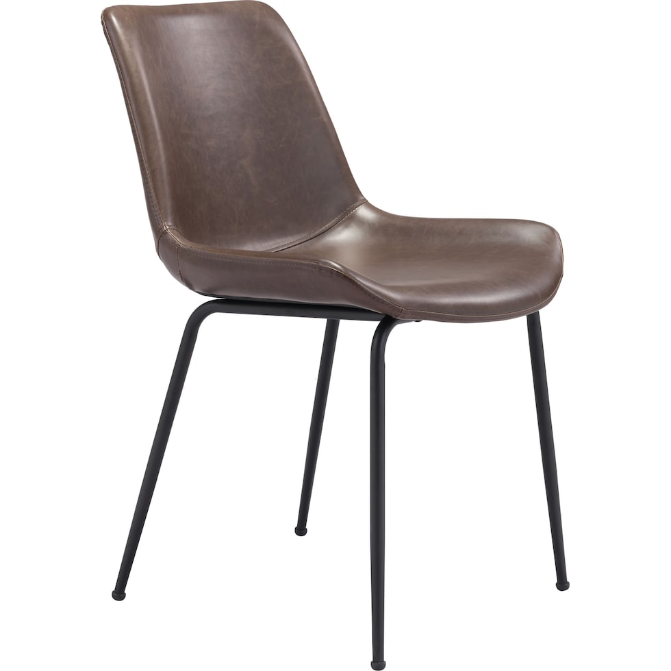 xyon dark brown dining chair   