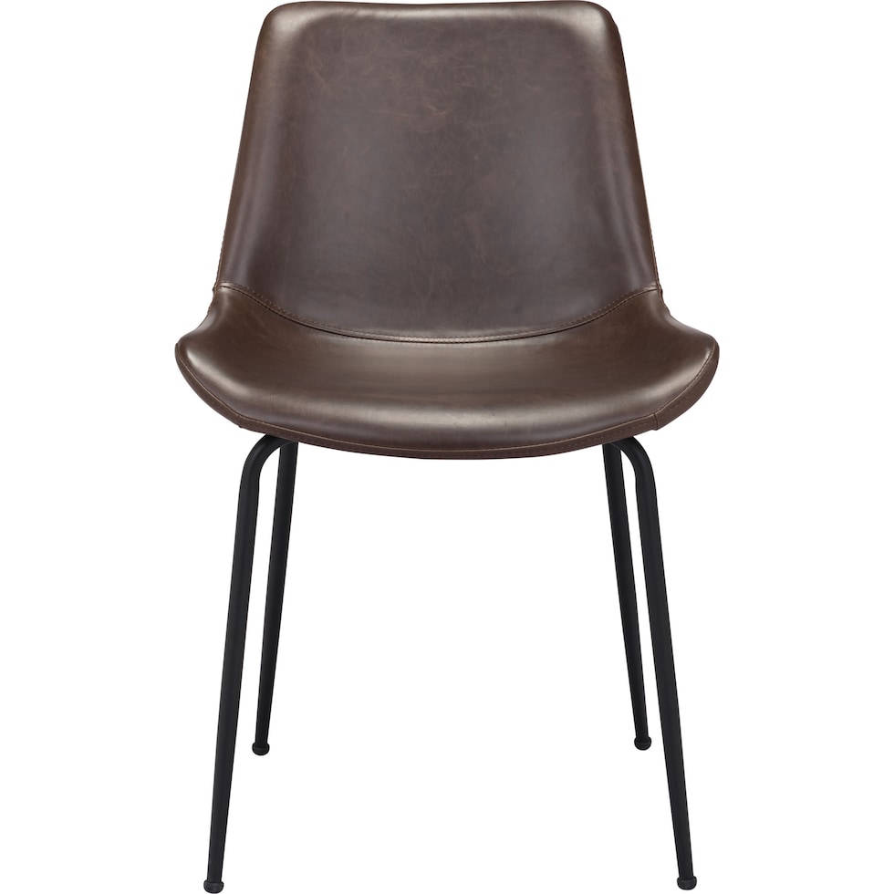 xyon dark brown dining chair   