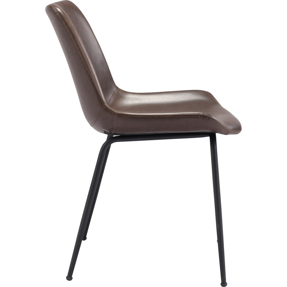 xyon dark brown dining chair   