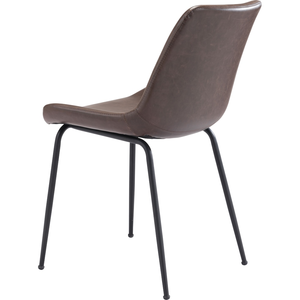 xyon dark brown dining chair   