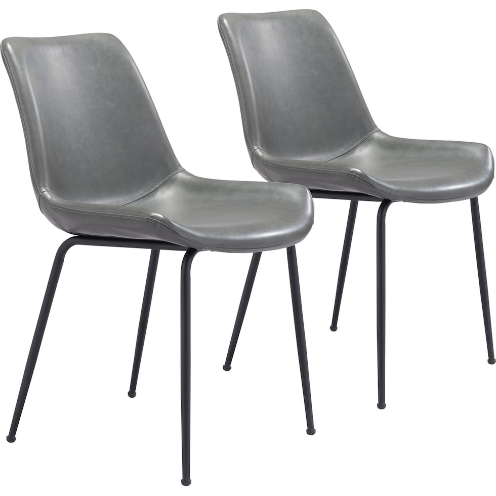 xyon gray dining chair   