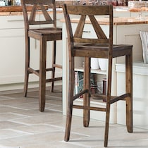 yaelle dark brown bar stool   