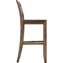 yaelle dark brown bar stool   