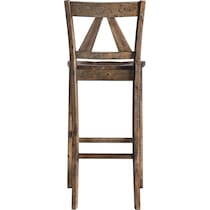 yaelle dark brown bar stool   