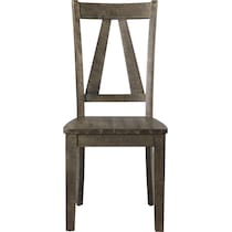 yaelle dark brown dining chair   