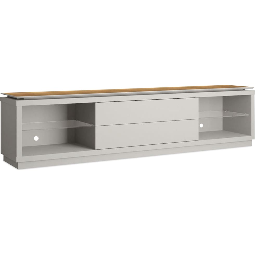 yale white tv stand   