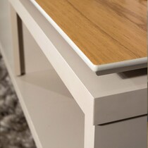 yale white tv stand   