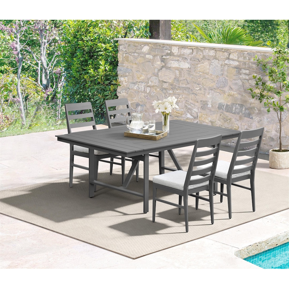 yarmouth light brown  pc outdoor dining   