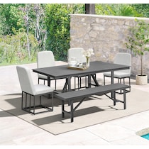 yarmouth light brown  pc outdoor dining   