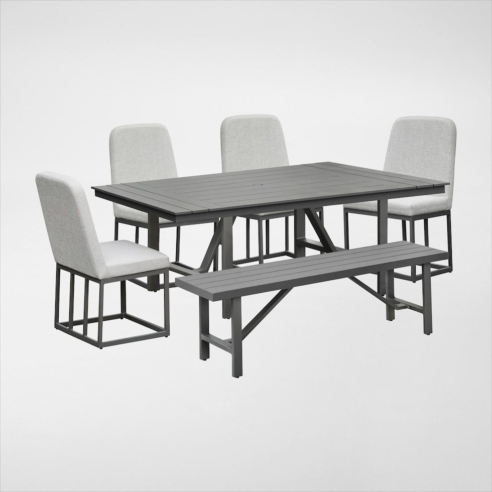 yarmouth light brown  pc outdoor dining   