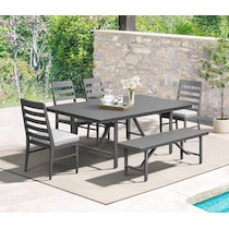 yarmouth light brown  pc outdoor dining   