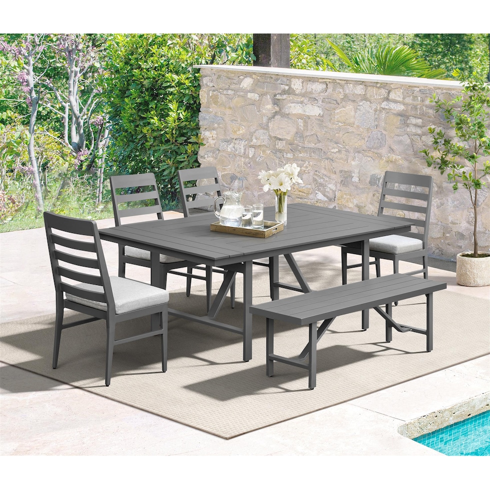 yarmouth light brown  pc outdoor dining   