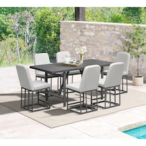 yarmouth light brown  pc outdoor dining   