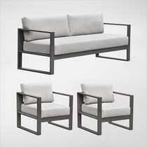 yarmouth light brown outdoor sofa set   