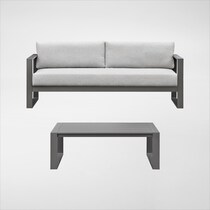 yarmouth white outdoor sofa set   
