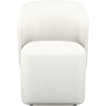 yates white dining chair   