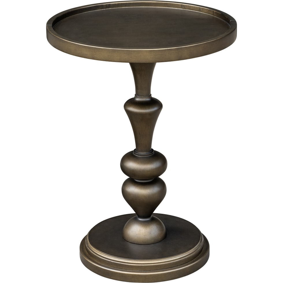 yelina gold end table   