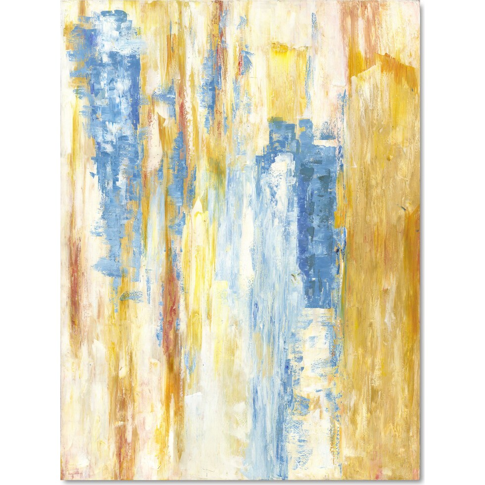 yellow blue yellow and blue wall art   