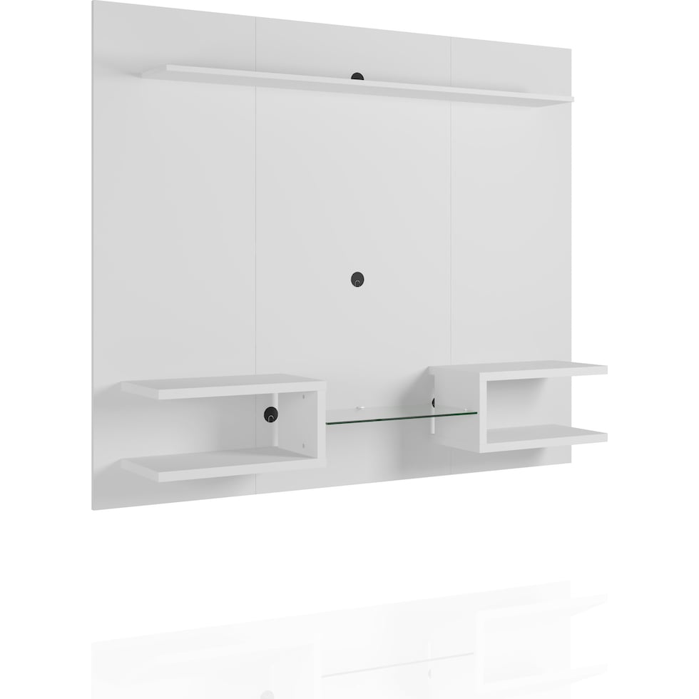 yonkers white entertainment wall unit   